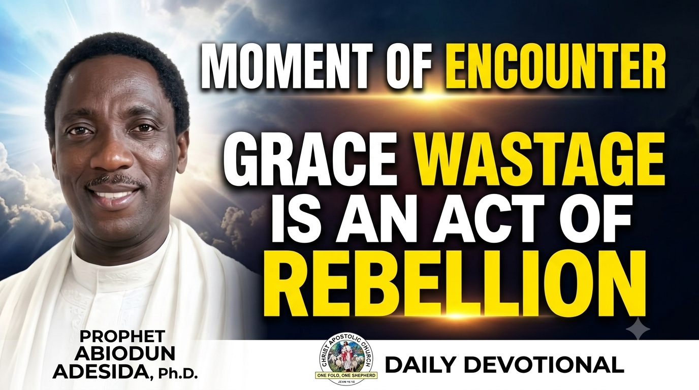 GRACE WASTAGE IS AN ACT OF OPEN REBELLION