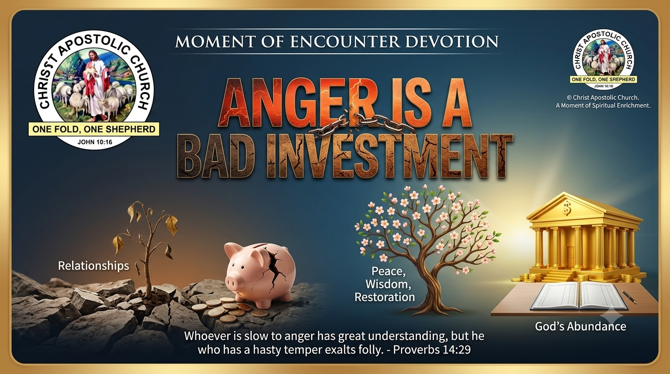 ANGER IS A BAD INVESTEMENT