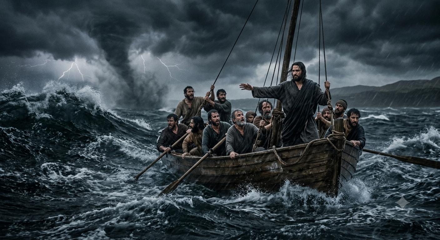 THE DISCIPLES NEVER KNEW THE STORM HAD EARS UNTIL JESUS SPOKE